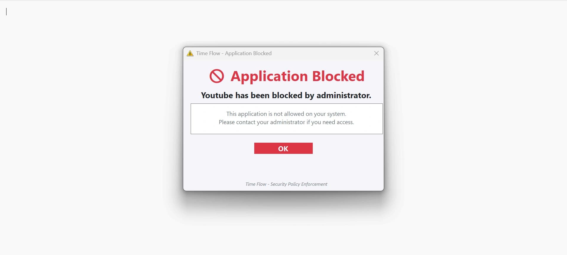 Application blocking
